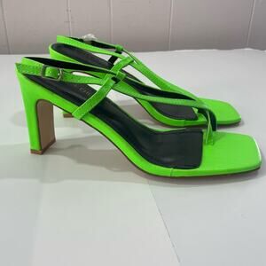 Chase + Chloe Women's Neon Green Heels Size 9
